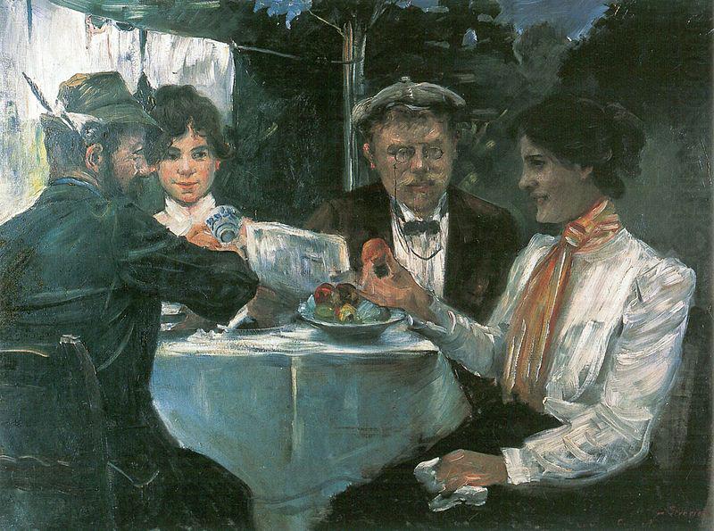 Lovis Corinth In Max Halbes Garten china oil painting image